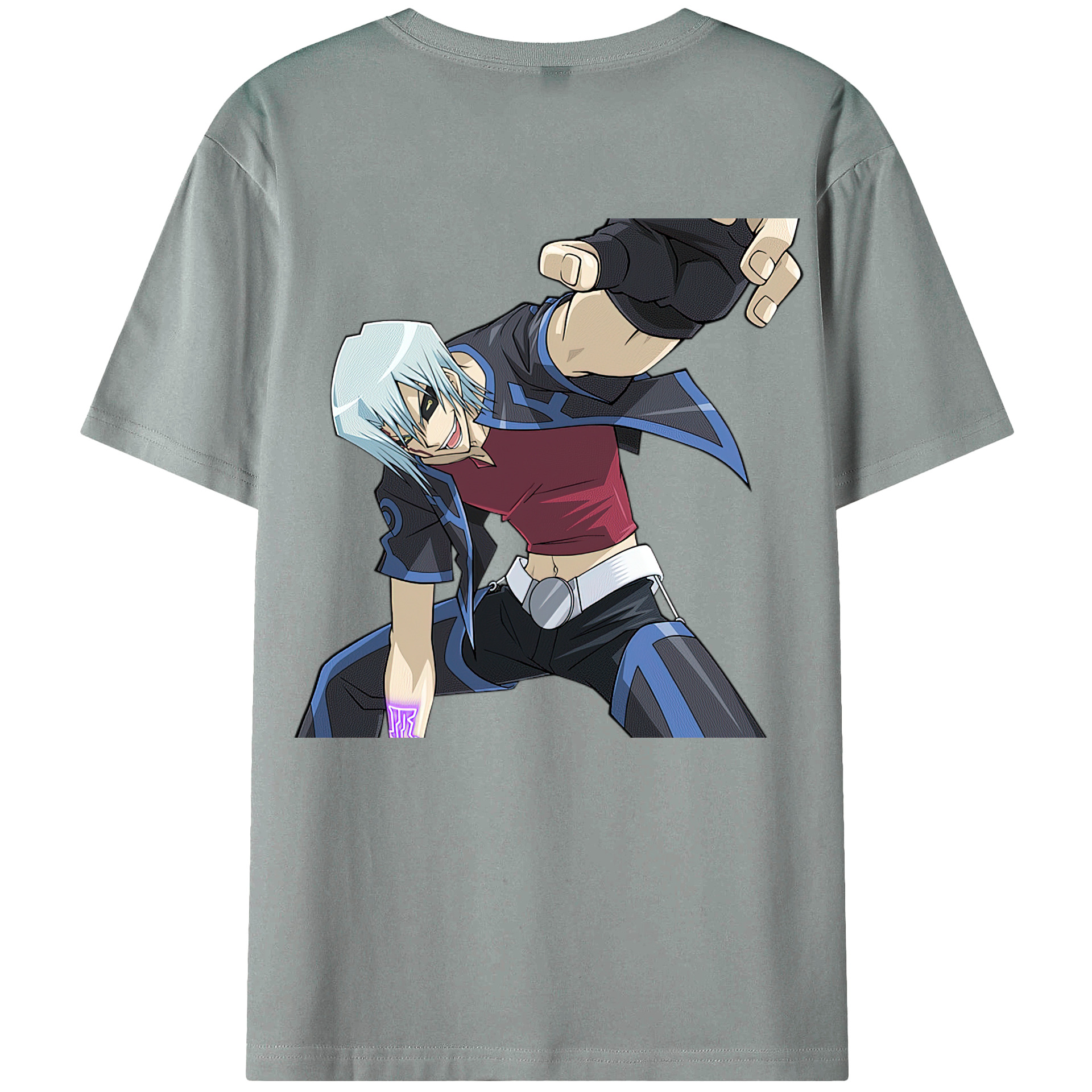 （画像用） 遊☆戯☆王 Yu-Gi-Oh! 綿100％ メンズ半袖Tシャツ（バックプリント） 通気性